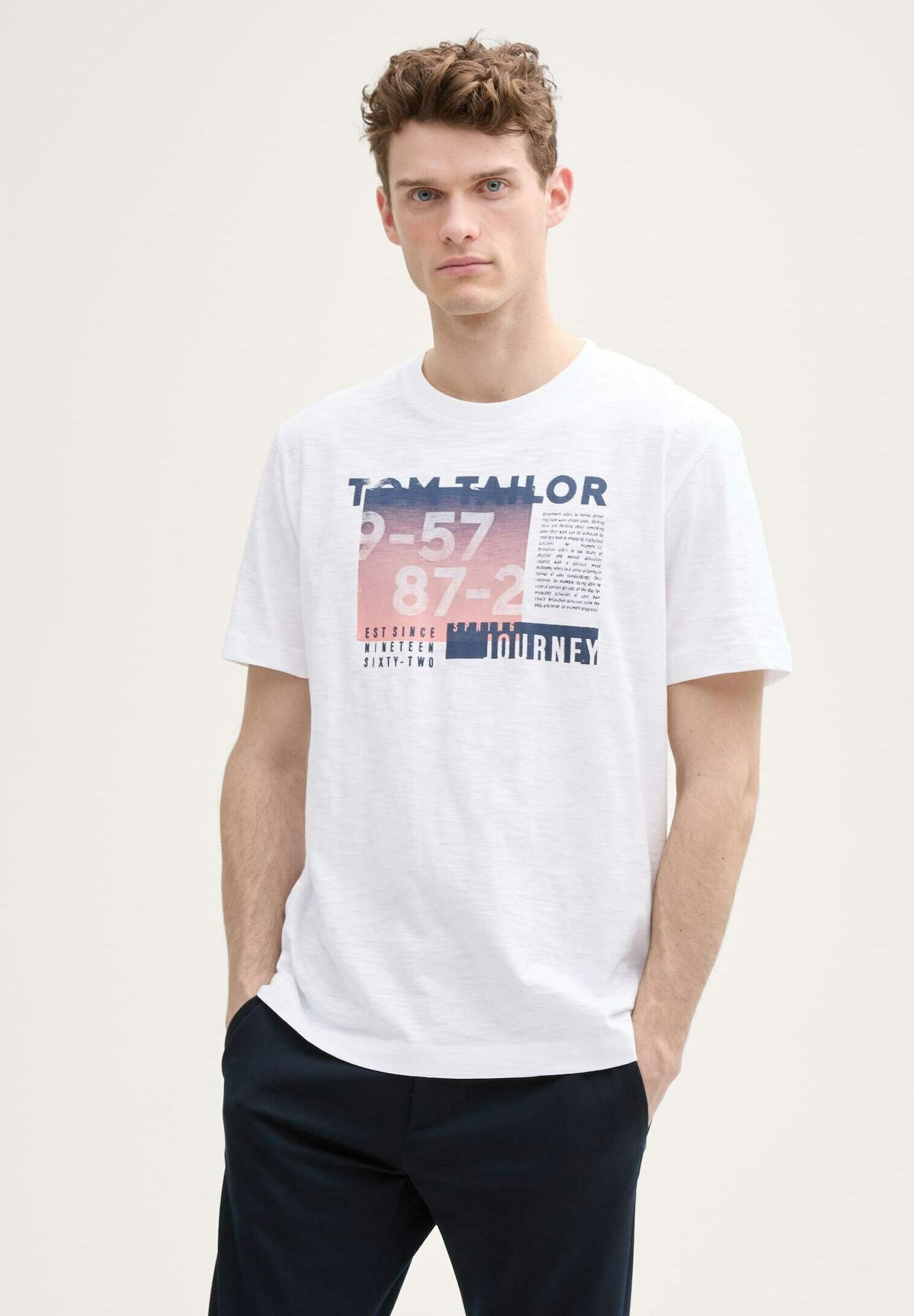 TOM TAILOR T-shirt print white/wit