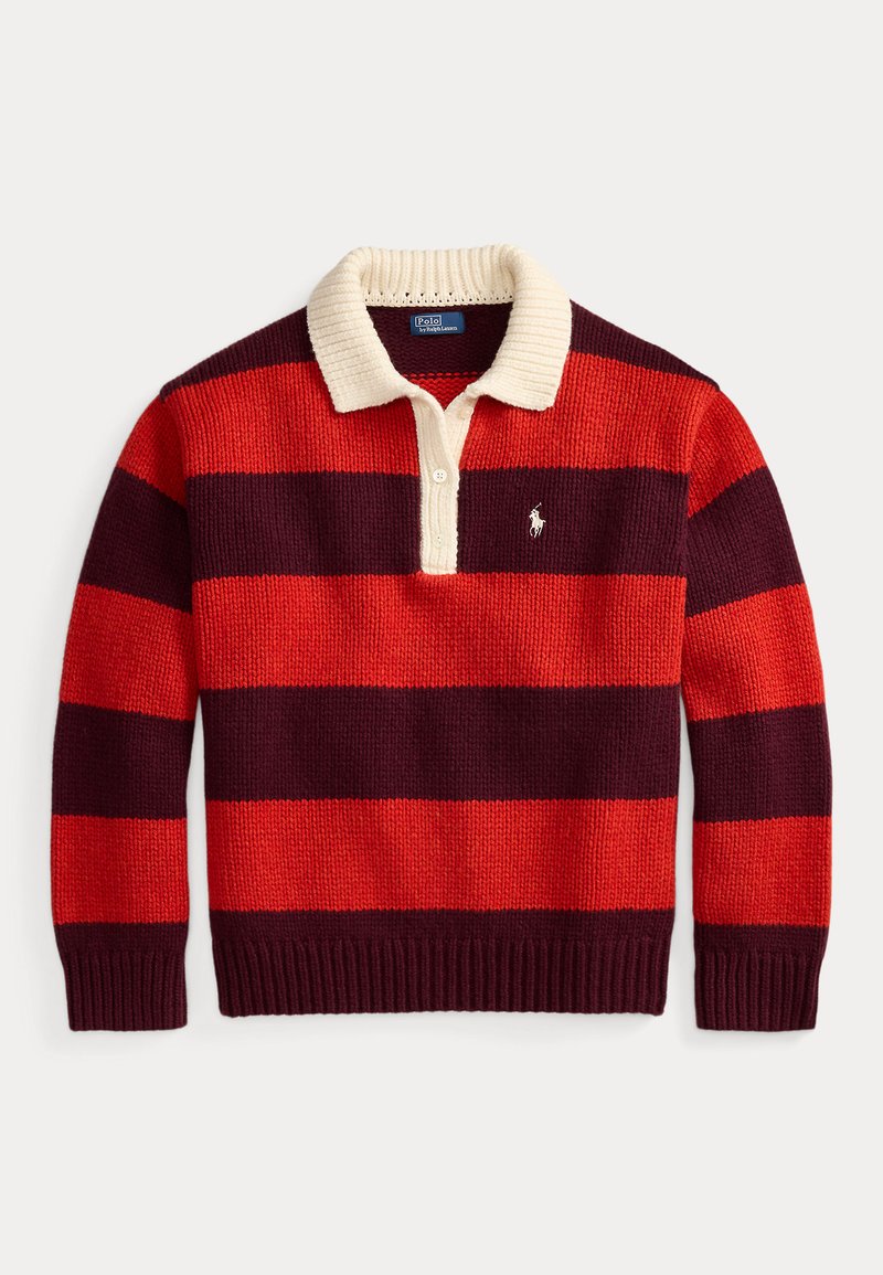 Polo Ralph Lauren STRIPED WOOL BLEND RUGBY SWEATER - Strickpullover ...