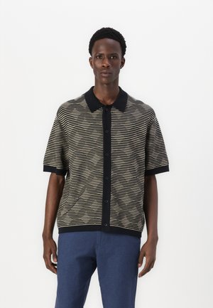 JORPAROS - Cardigan - black/silver sage