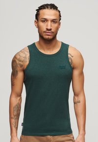 Superdry & Co ESSENTIAL LOGO - Top - buck green marl