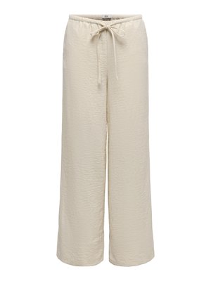 JDY, HOSE MIT WEITEM BEINSCHNITT JDYCARA WEITER BEINSCHNITT HOSE MIT WEITEM - Pantalon classique - oatmeal