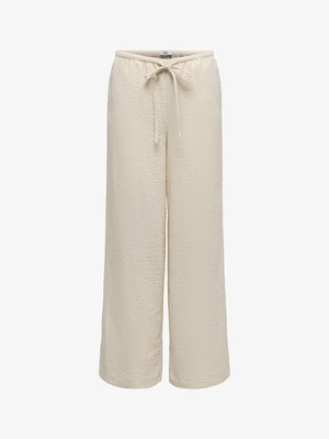 JDY, HOSE MIT WEITEM BEINSCHNITT JDYCARA WEITER BEINSCHNITT HOSE MIT WEITEM - Pantalon classique - oatmeal