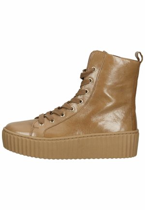 Platform ankle boots - chino