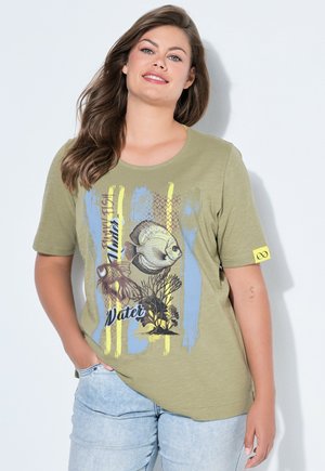 LAURASØN RUNDHALS 1/2 ARM  DRUCK OEKO-TEX MIG - T-Shirt print - reed