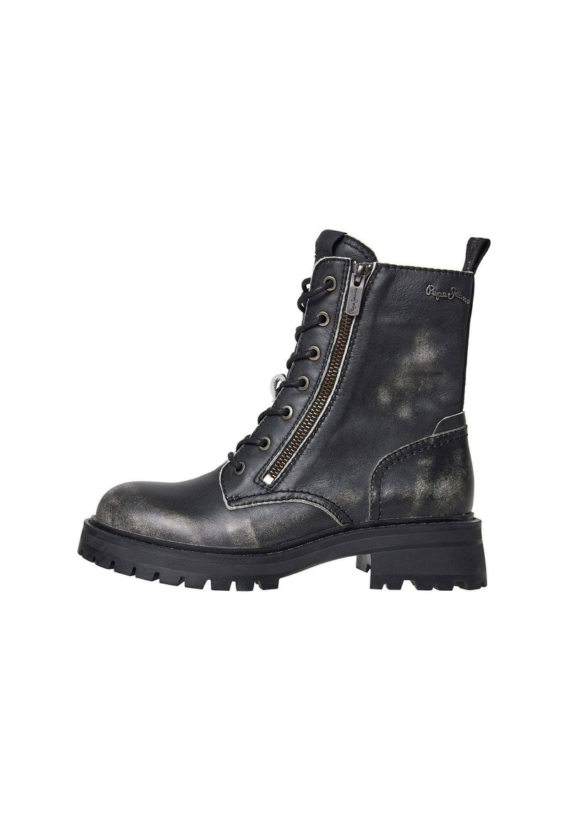 Pepe Jeans Veterboots zwart Pepe Jeans Veterboots zwart