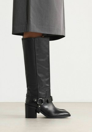 sacha, SCHWARZE BIKER BOOTS MIT SCHNALLE - Cowboy/Biker boots - black