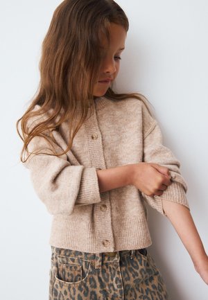 REGULAR FIT - BUTTON UP  - Cardigan - oatmeal