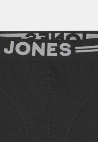 Crne bokserice imaju kontrastnu sivu elastičnu traku sa imenom "JONES" istaknutim sprijeda.
