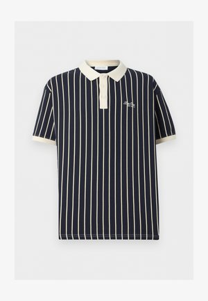 Pier One, CONTRAST SHORT SLEEVES STRIPED POLO - Pólóing - dark blue