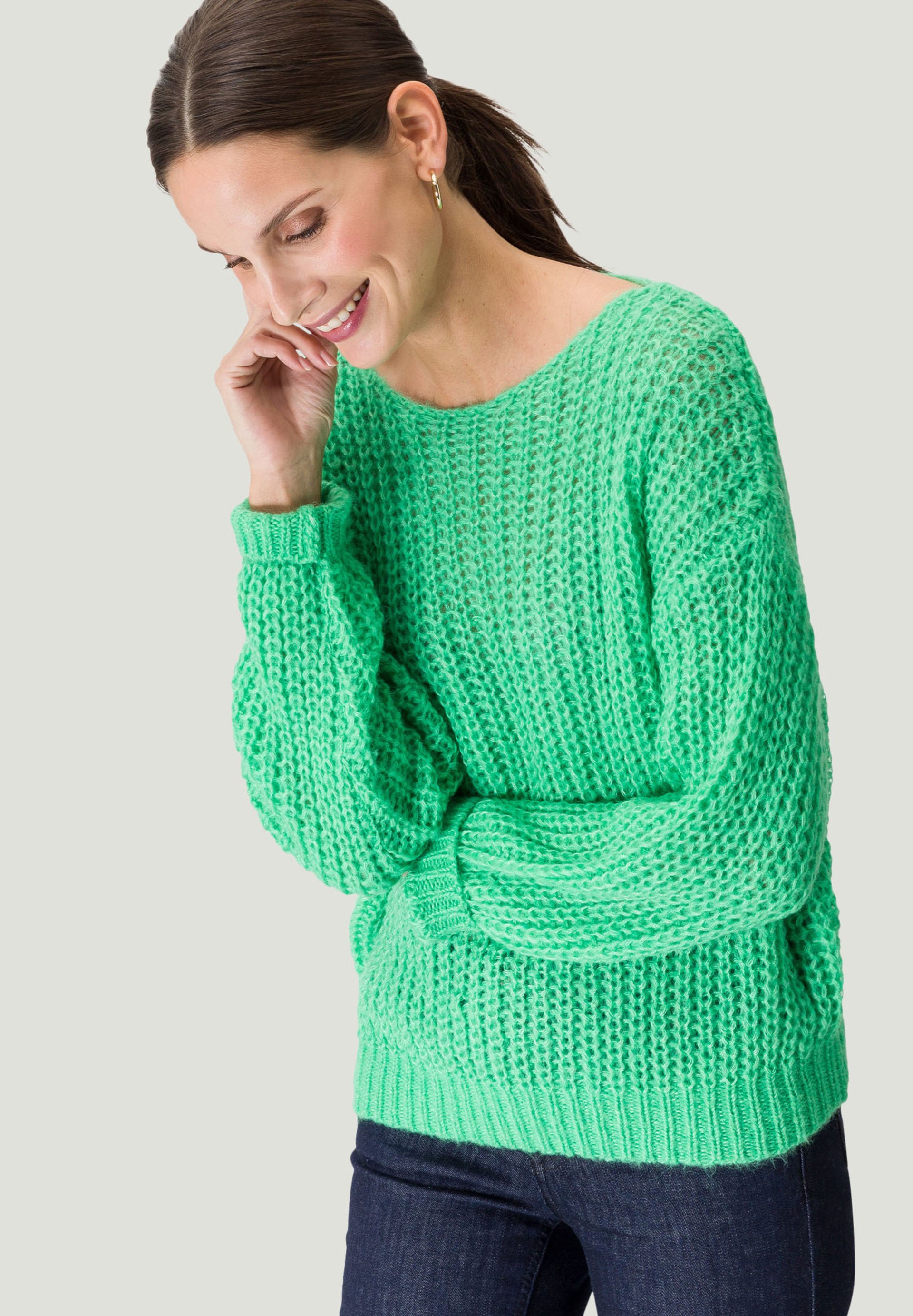 bright green jumper womens
