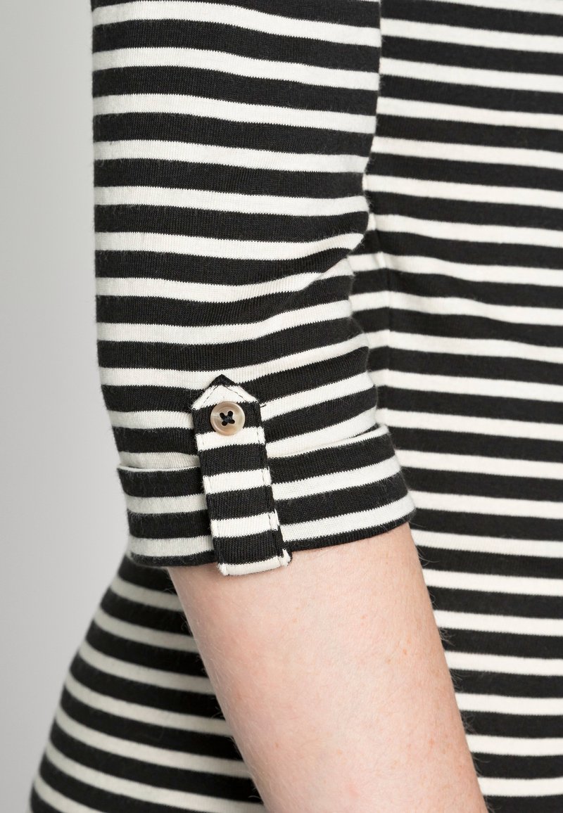 Damen T-Shirts | Esprit STRIPES TURNUP Langarmshirt black/schwarz - KH21516 Damen T-Shirts | Esprit STRIPES TURNUP Langarmshirt black/schwarz - KH21516