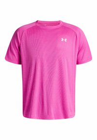 SHORT-SLEEVES UA TECH TEXTURED SS - T-shirts basic - rebel pink