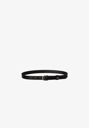 Calvin Klein, ROUNDED BUCKLE LOOP - Cintura - black
