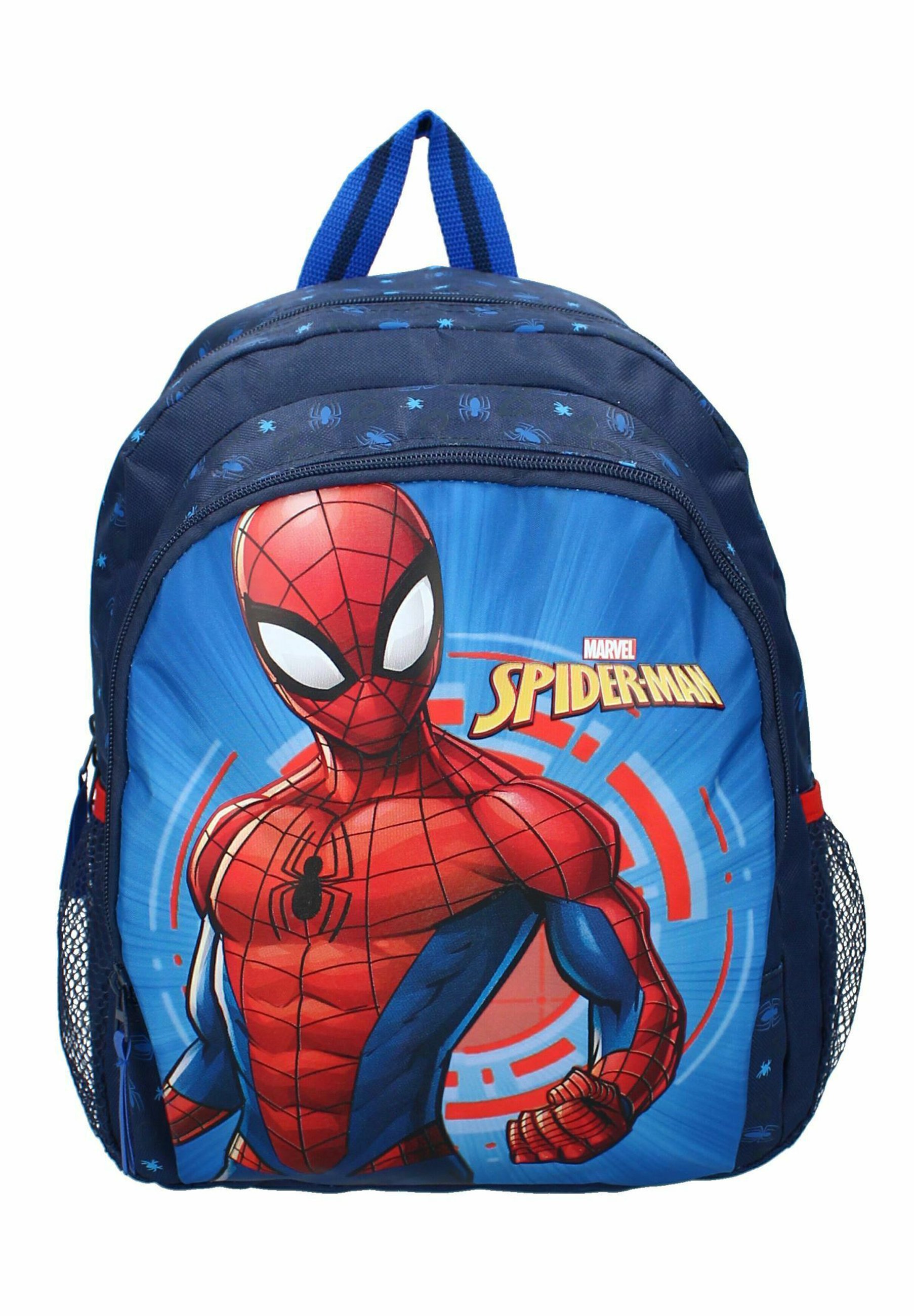 Sac De Sport Enfant Spider-Man Beyond Amazing - 44x36 Cm, Marine, Bretelles Roses Réglables