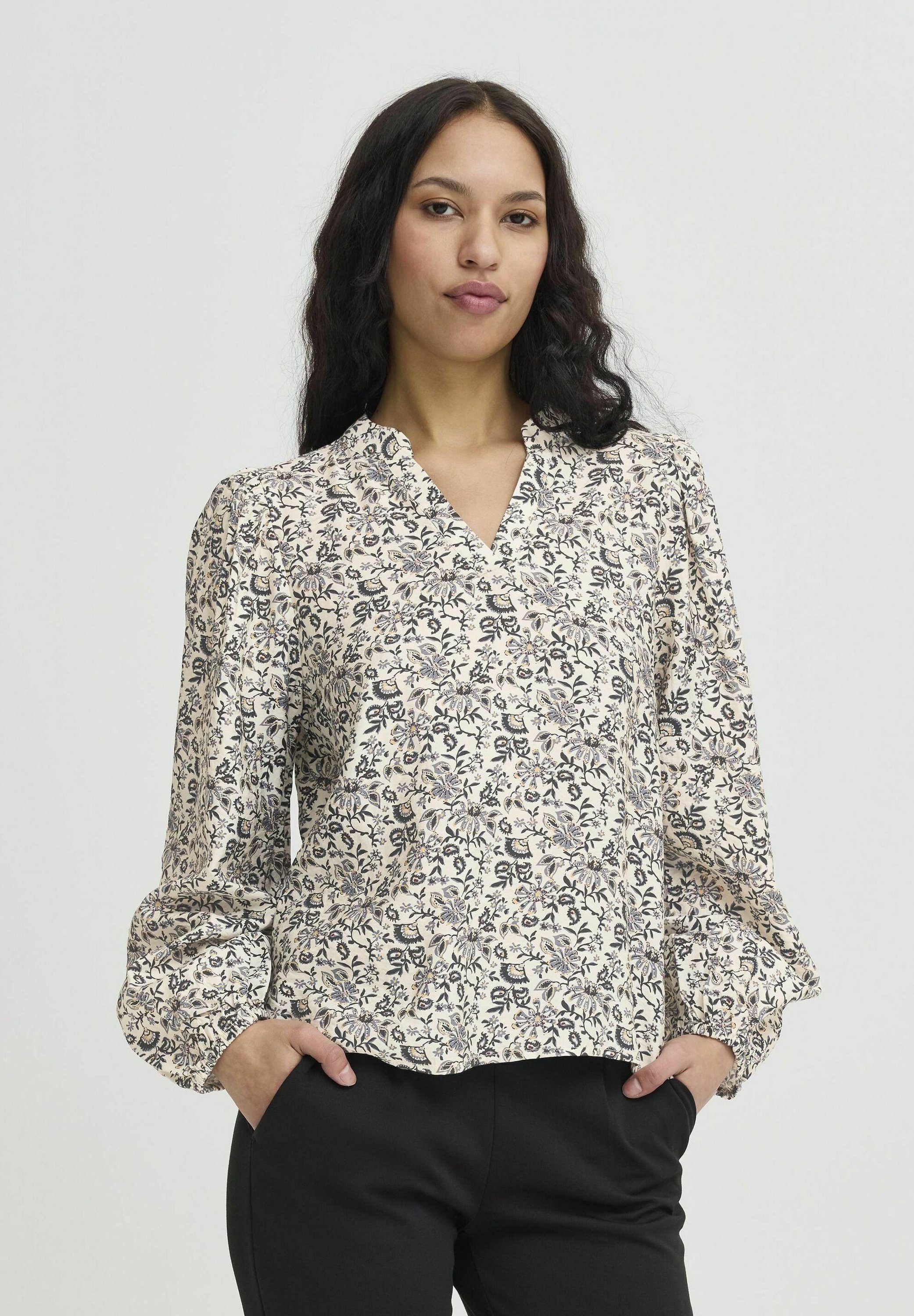 売れ筋商品|||イチ シャツ レディース トップス IXHARPER - Blouse - meteorite flower print イチ レディース シャツ トップス IXHARPER - Blouse