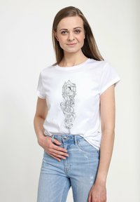 Henry Tiger TANGLED HAIRFORDAYS - T-shirt z nadrukiem