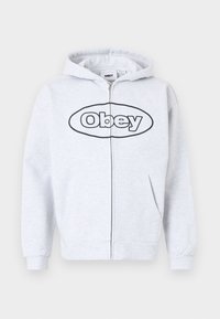 OVAL EXTRA HEAVY - Zip-up sweatshirt - ash grey