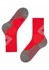 FALKE 4GRIP UNISEX MEDIUM CUSHIONING - Calze sportive - carmine