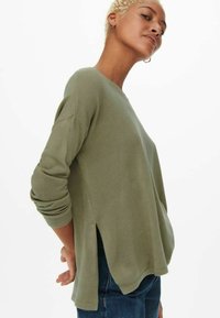 ONLY ONLAMALIA L/S V-NECK - Pulóver - mermaid