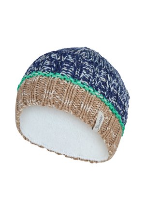 Sterntaler, STRICKMÜTZE IM FARBMIX, MIT RIPPENSTRICK BÜNDCHEN - Mütze - marine