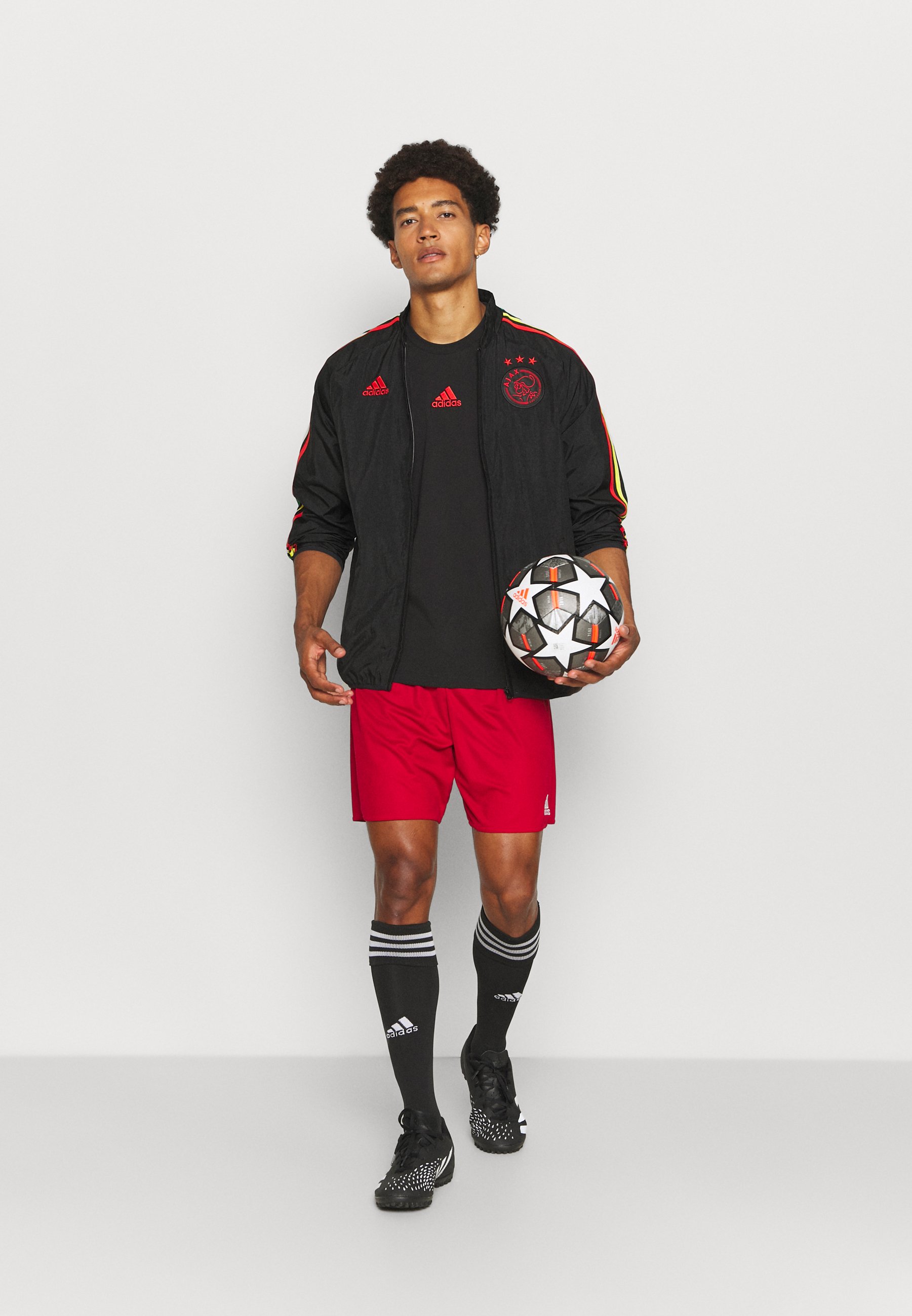 adidas Performance AJAX AMSTERDAM ICON TEE - Squadra - black/nero -  Zalando.it