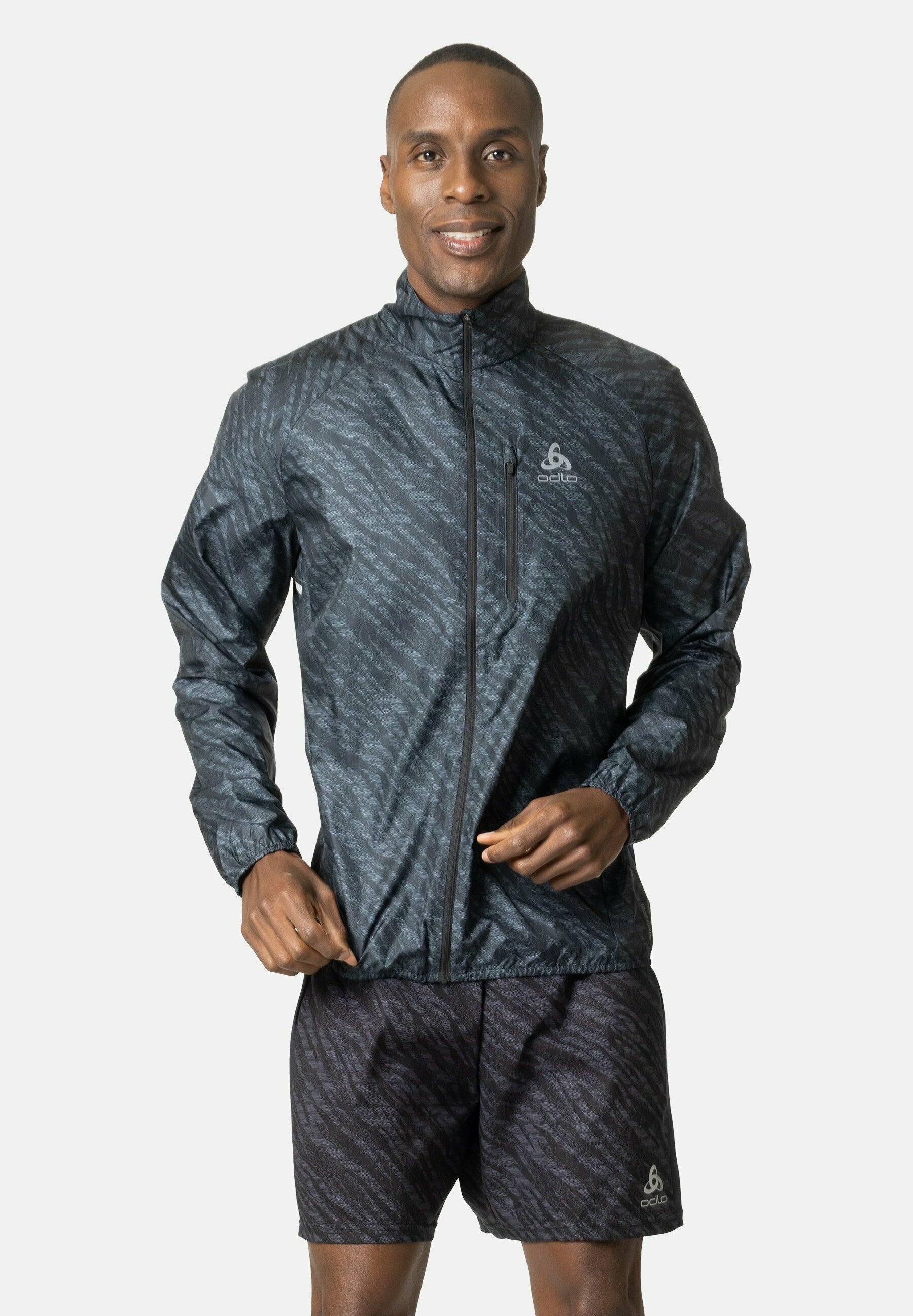 ODLO ZEROWEIGHT PRINT Windbreaker black Zalando