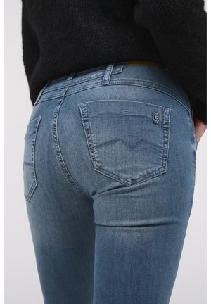 FIOLA - Jean slim - medium blue vintage wash