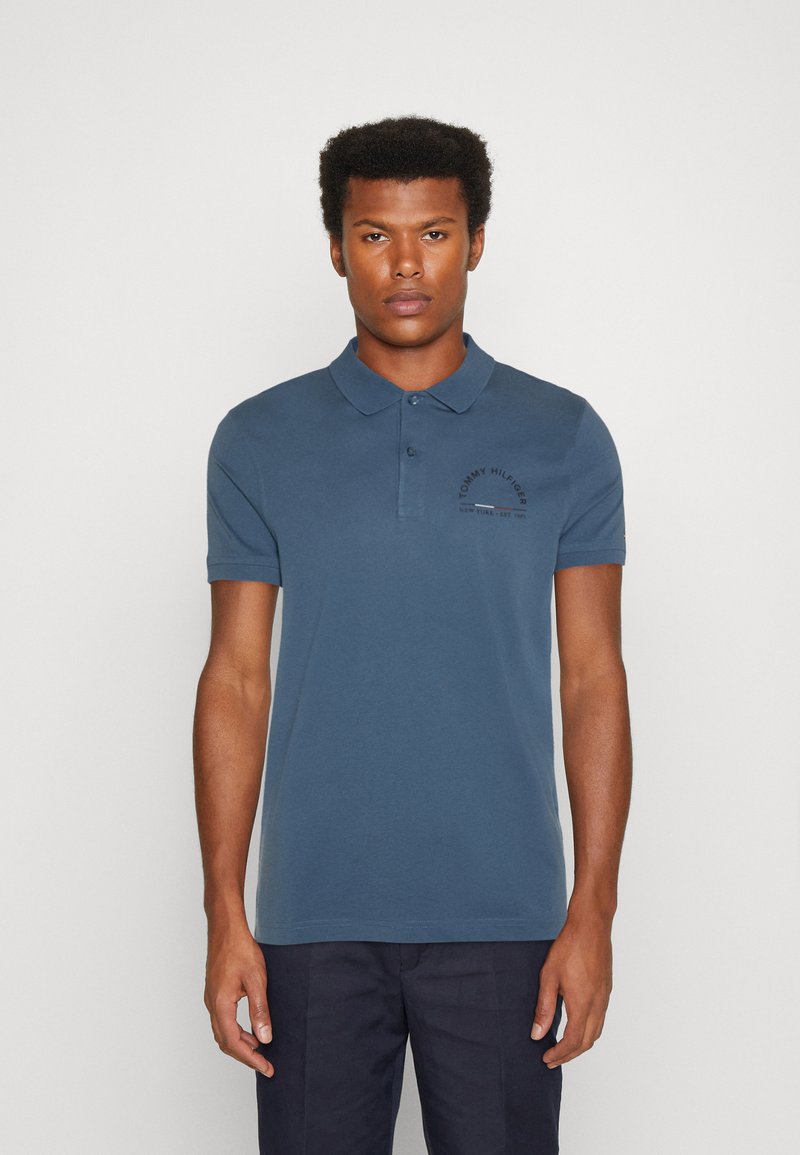 Tommy Hilfiger SHADOW UNISEX Polo blue coast/grigio cadetto