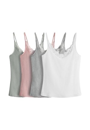 THE SET 4 PACK - Unterhemd/-shirt - white grey pink green