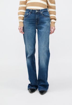 Avar lõikega teksad - dark blue denim