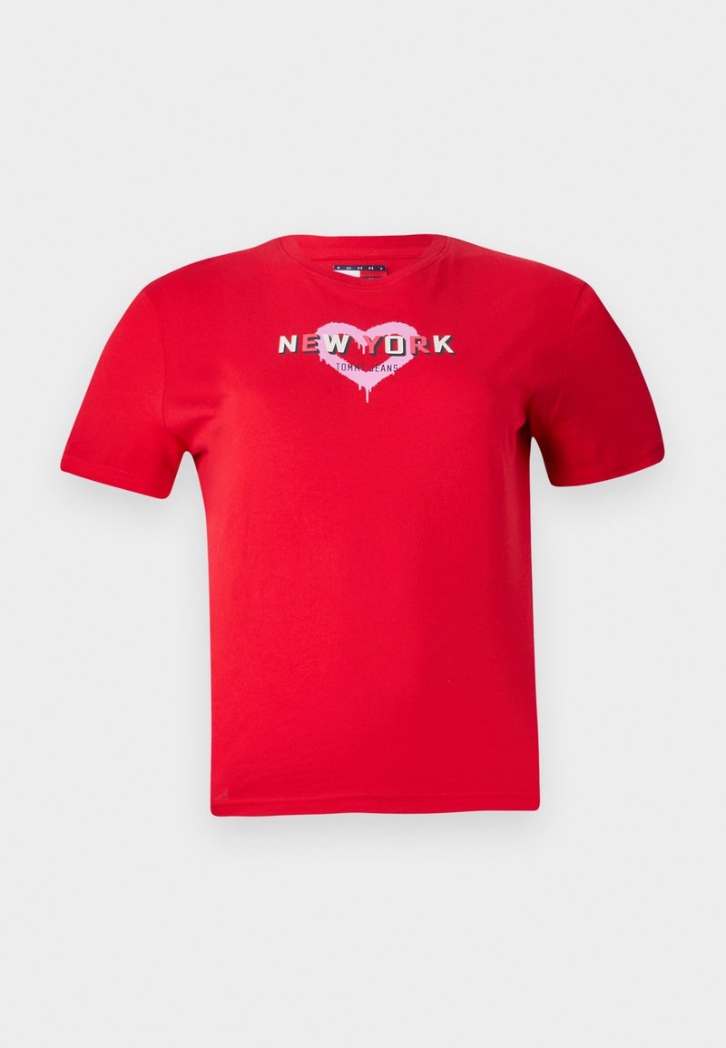 Tommy Jeans T-shirt print rood Tommy Jeans T-shirt print rood
