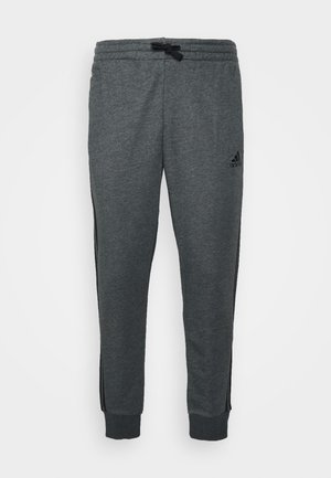 ESSENTIALS CUFF - Spodnie treningowe - dark grey heather/black