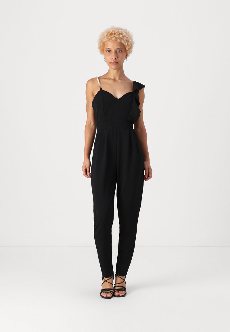 WAL G PETITE MEGAN PEARL STRAP  - Kombinezonas - black
