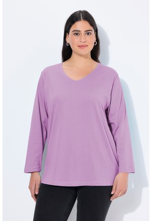 GROSSE GRÖSSEN BASIC-V LANGARM  - Longsleeve - lavender