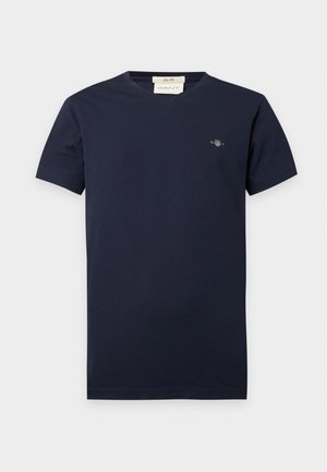 GANT, SHIELD V NECK - Βασικό μπλουζάκι - evening blue