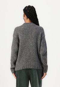 Marc O'Polo DENIM CREW NECK LONG SLEEVE CHUNKY - Džemperis - dark shadow melange
