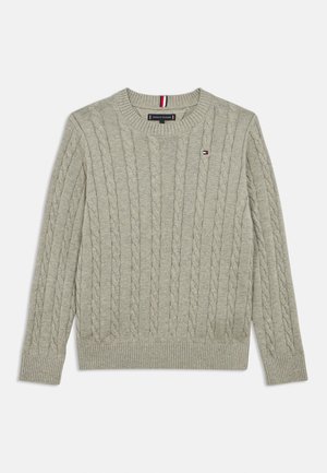 CABLE SWEATER - Maglione - mid grey heather