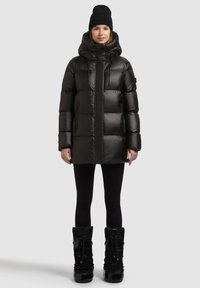 DROWN SHINY - Vinterkappa /-rock - black — klänning med fickor från Zalando