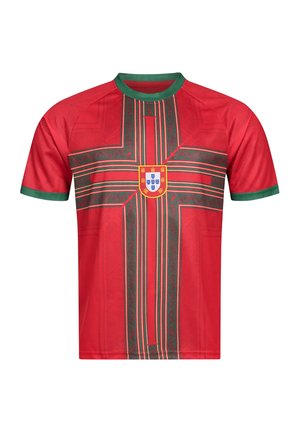 Jelex, PORTUGAL TRIKOT PERFORMANTE - Print T-shirt - red green