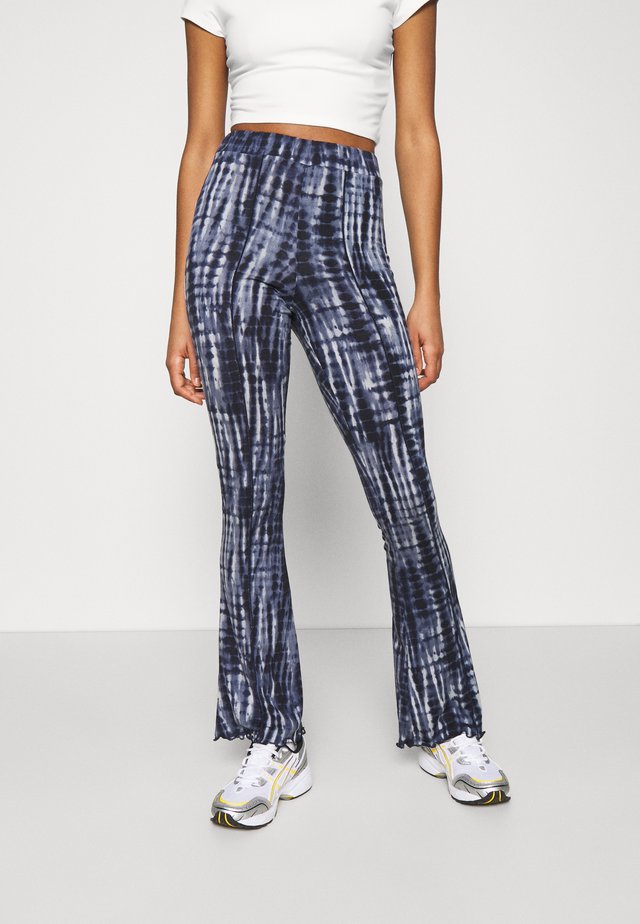 TIEDYE LETTUCE FLARE - Broek - navy