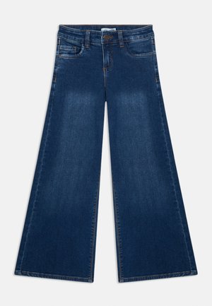 NKFPOLLY - Široké nohavice - dark blue denim