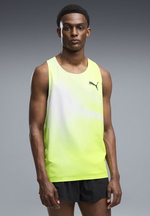 Puma, M LIGHTSPEED ULTRAWEAVE GRAPHIC SINGLET - Débardeur - sunny lime