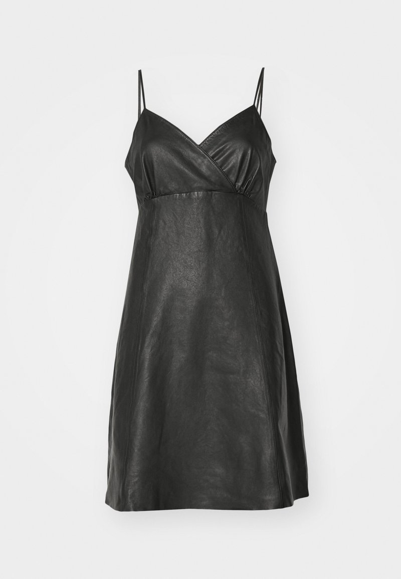 The Kooples ROBE CUIR - Cocktail dress / Party dress - black - Zalando.ie