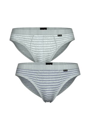 JACQUARD 2 PACK - Slip - grigio rigato grigio avio rigato