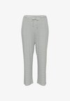 KCAMI PRINTED - Pantalon classique - chalk black deep stripe
