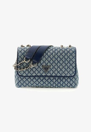 Guess, GIULLY II 2 COMPARTMENT CONVERTIBLE FLAP - Clutch - denim