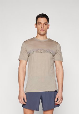 BLEND GRAPHIC - Sports T-shirt - seabird grey