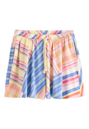 Next, REGULAR FIT - GINGHAM JERSEY SHORTS - Pantaloni sportivi - pink blue