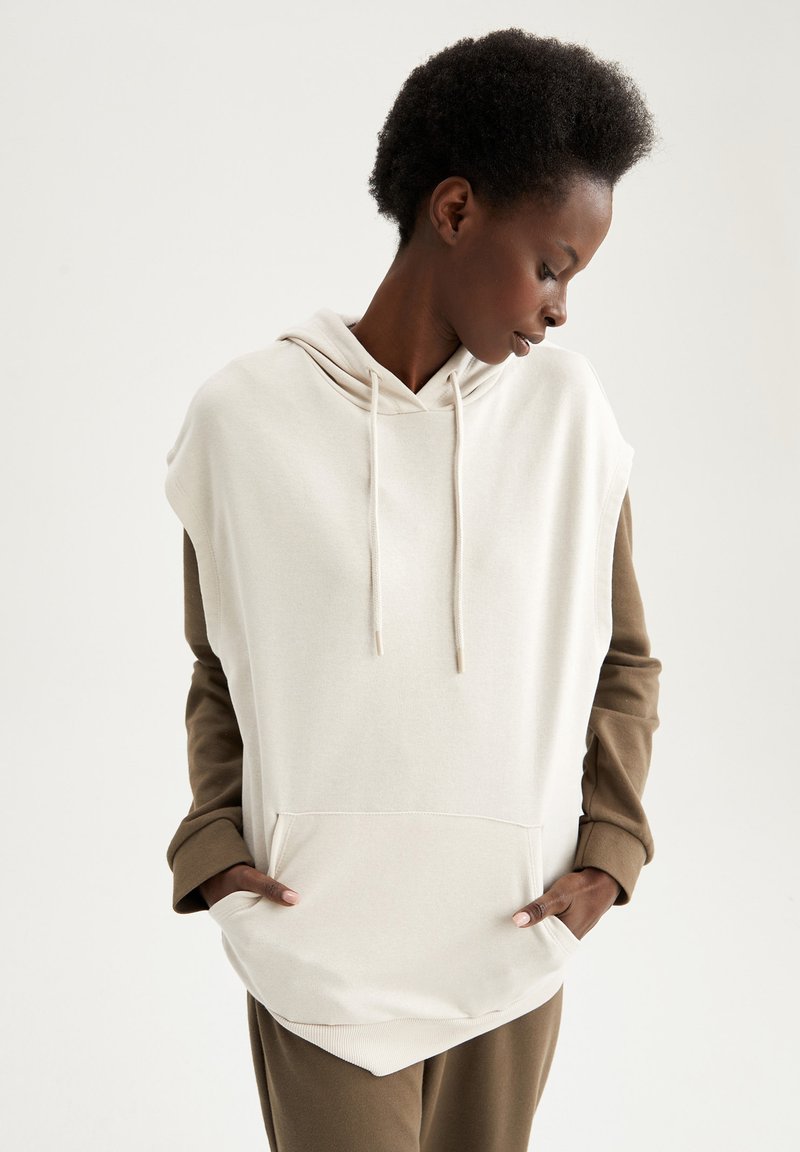 Damen Sweatshirts | DeFacto OVERSIZE FIT Kapuzenpullover beige/stein - AM37266 Damen Sweatshirts | DeFacto OVERSIZE FIT Kapuzenpullover beige/stein - AM37266