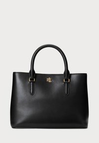 Lauren Ralph Lauren - LEATHER SMALL MARCY SATCHEL - Borsa a mano - black Immagine in miniatura 1